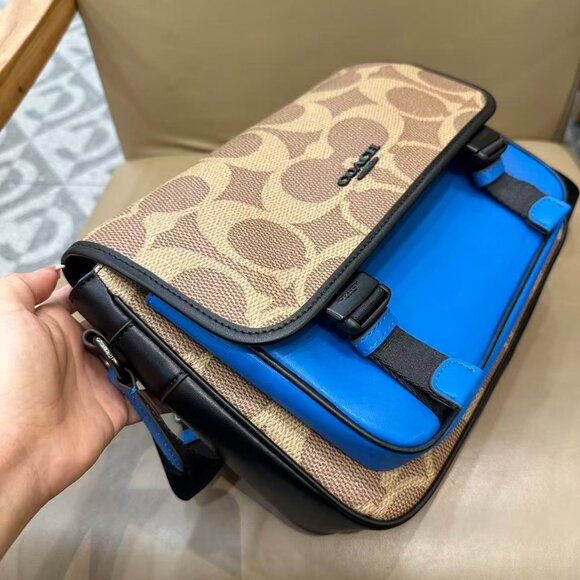 COACH Men's Monogram Racer Crossbody Bag, size 28×22.5cm×8cm - Picture 2 of 9